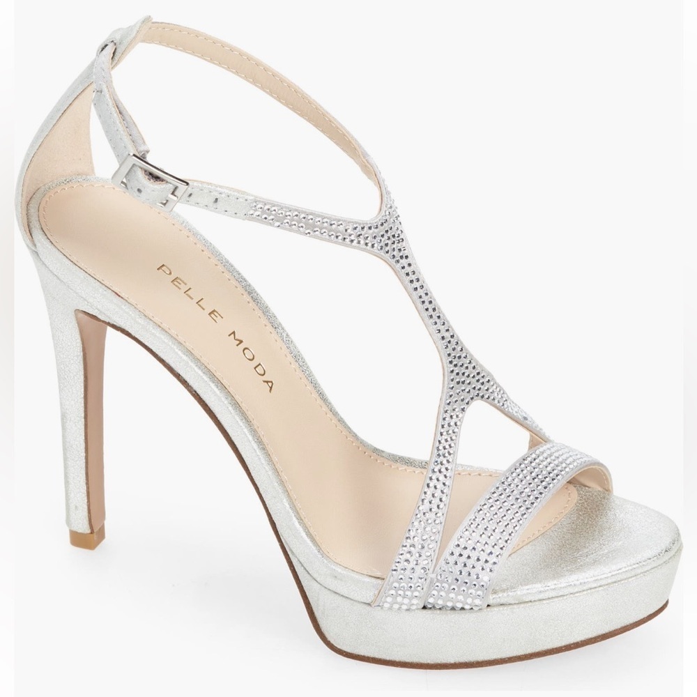 Pelle Moda Onora T- Strap Platform Sandals New!